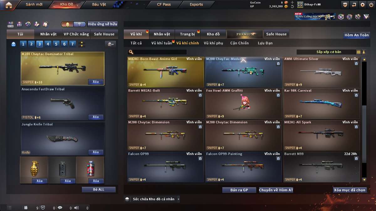 shop acc cf uy tin gia re